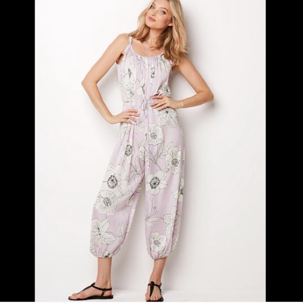 Victoria Secret 🌷Satin Jumpsuit Pjs XSmall